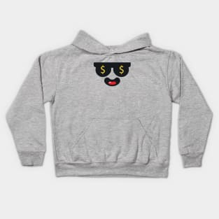 Cute cartoon face Kids Hoodie